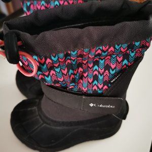 Columbia Kids Boots - Black and Pink